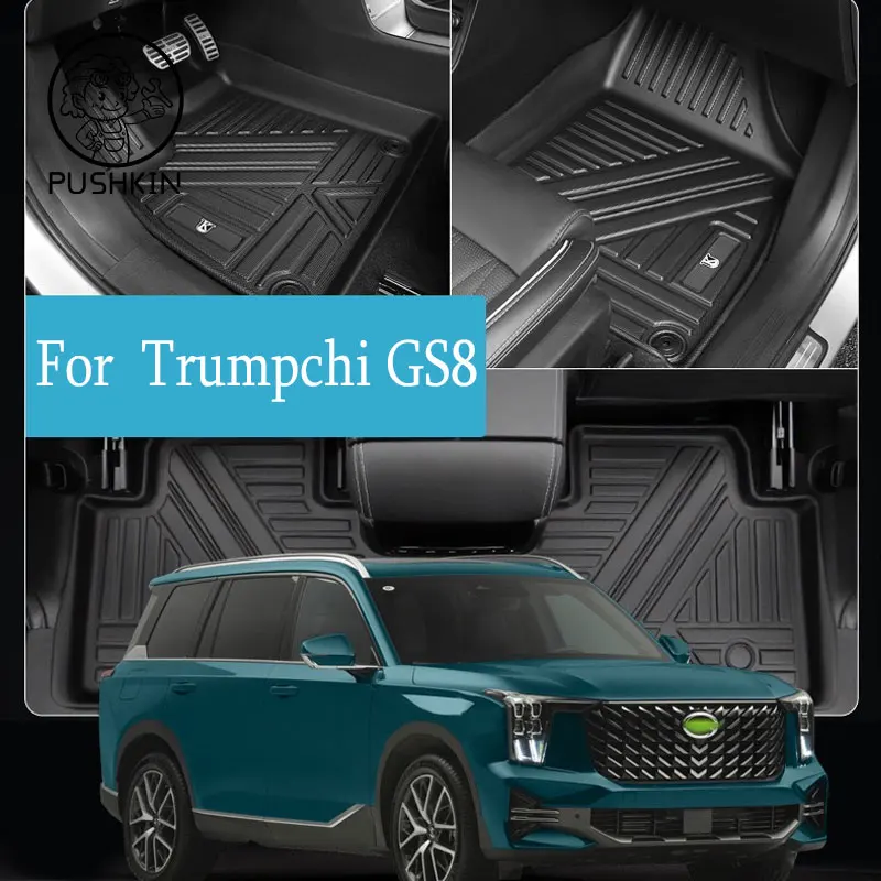 

Car Floor Mats For GAC Trumpchi GS8 7 Seats 6 seats 2022 2023 Custom Auto Foot Pads Automobile Carpet Cover Interior Accessories