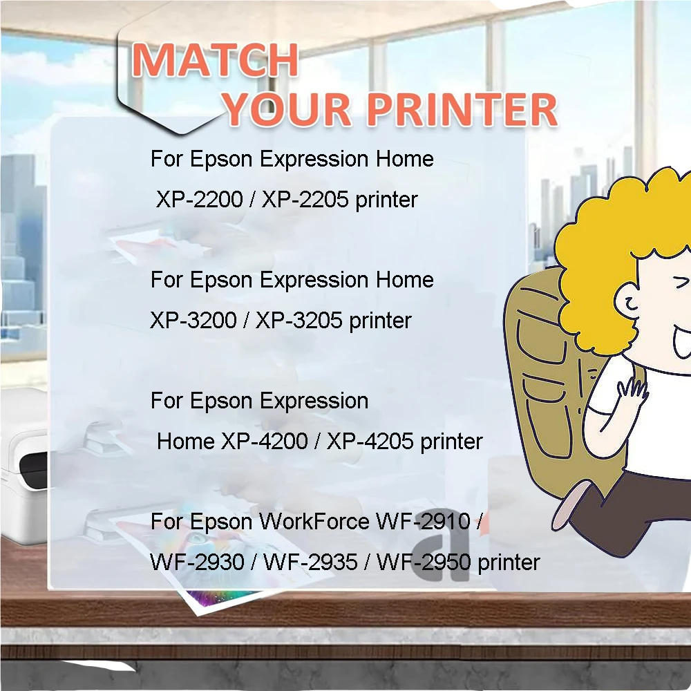 Фото Чернильный картридж 604, полный для Epson T 604XL T604 XL, совместимые картриджи XP 2200 2205 3200 3205 4200 4205 WF 2910 2930 2950 принтера №2