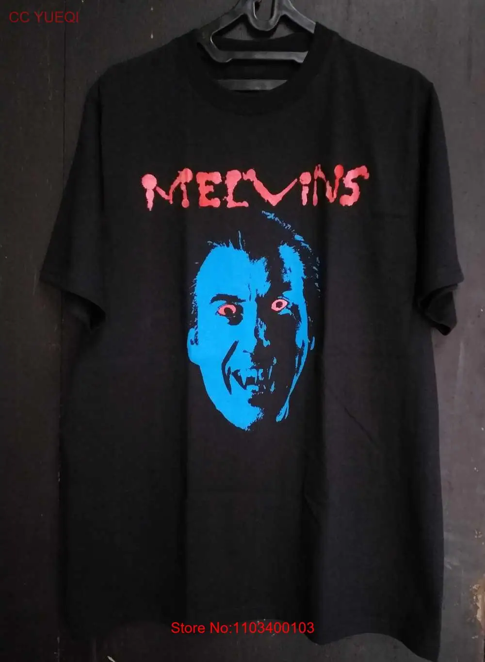 Черная футболка из хлопка с рисунком в стиле унисекс