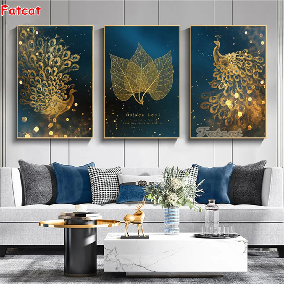 

Phoenix Golden Leaf diamond embroidery mosaic 5d diy diamond painting,mosaic stitch cross full square/round diamond decor PP3726