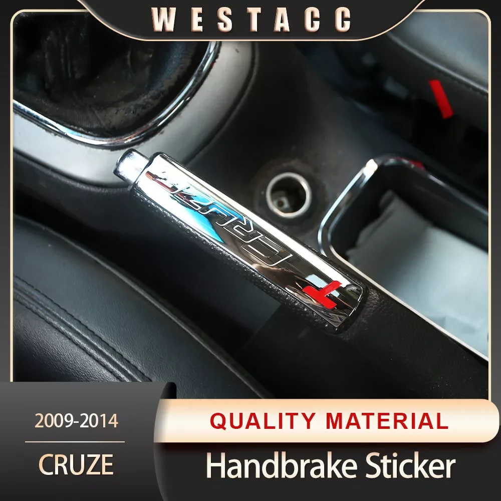 

Car Handbrake Knob Sticker Cover Trim for Chevrolet Chevy Cruze 2009 - 2014 ABS Chrome Hand Brake Trim Interior Accesssories
