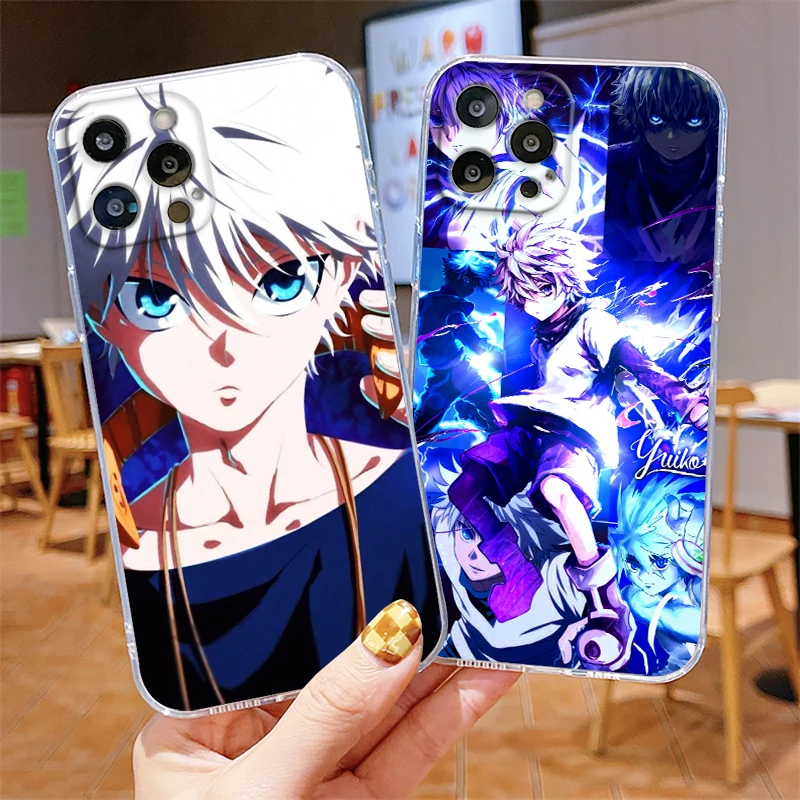 

Popular Anime HUNTER×HUNTER Cover For Apple iPhone 14 13 12 11 SE XS XR X 7 8 6 Plus Pro MAX 2020 Transparent Phone Case