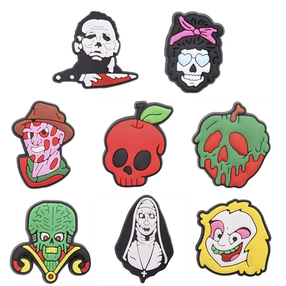 

1-8 шт., сандалии из ПВХ с застежкой в виде черепа