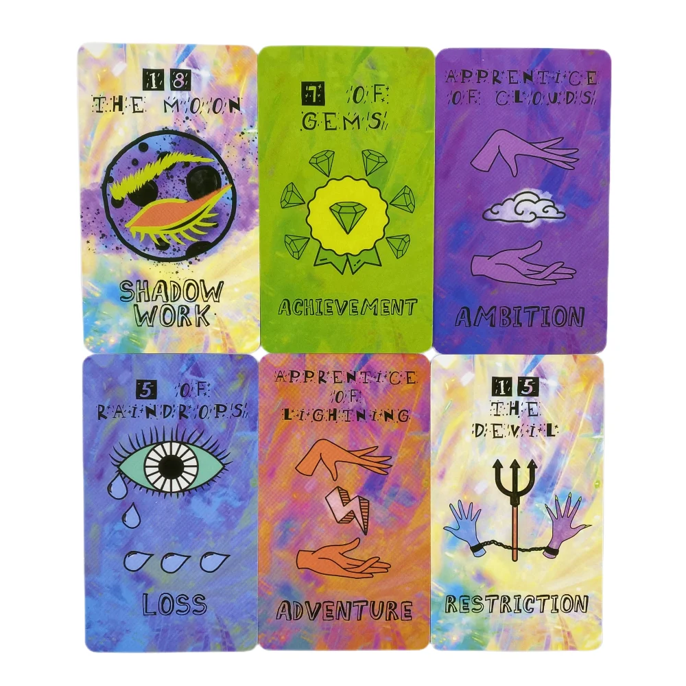 Новинка призматическая колода Таро карты полная версия для карточных игр