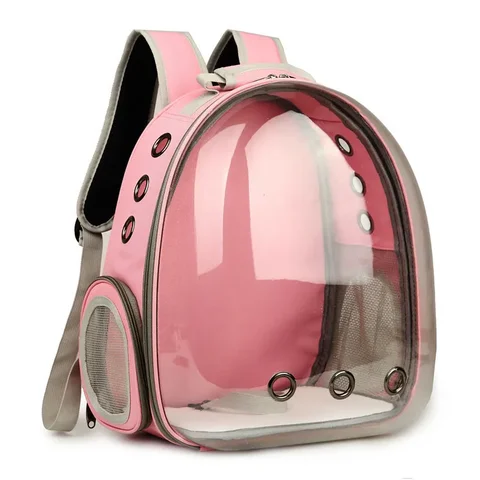 Воздухопроницаемая сумка для перевозки кошек, переносной прозрачный рюкзак в виде космической капсулы для улицы и путешествий с собаками и кошками