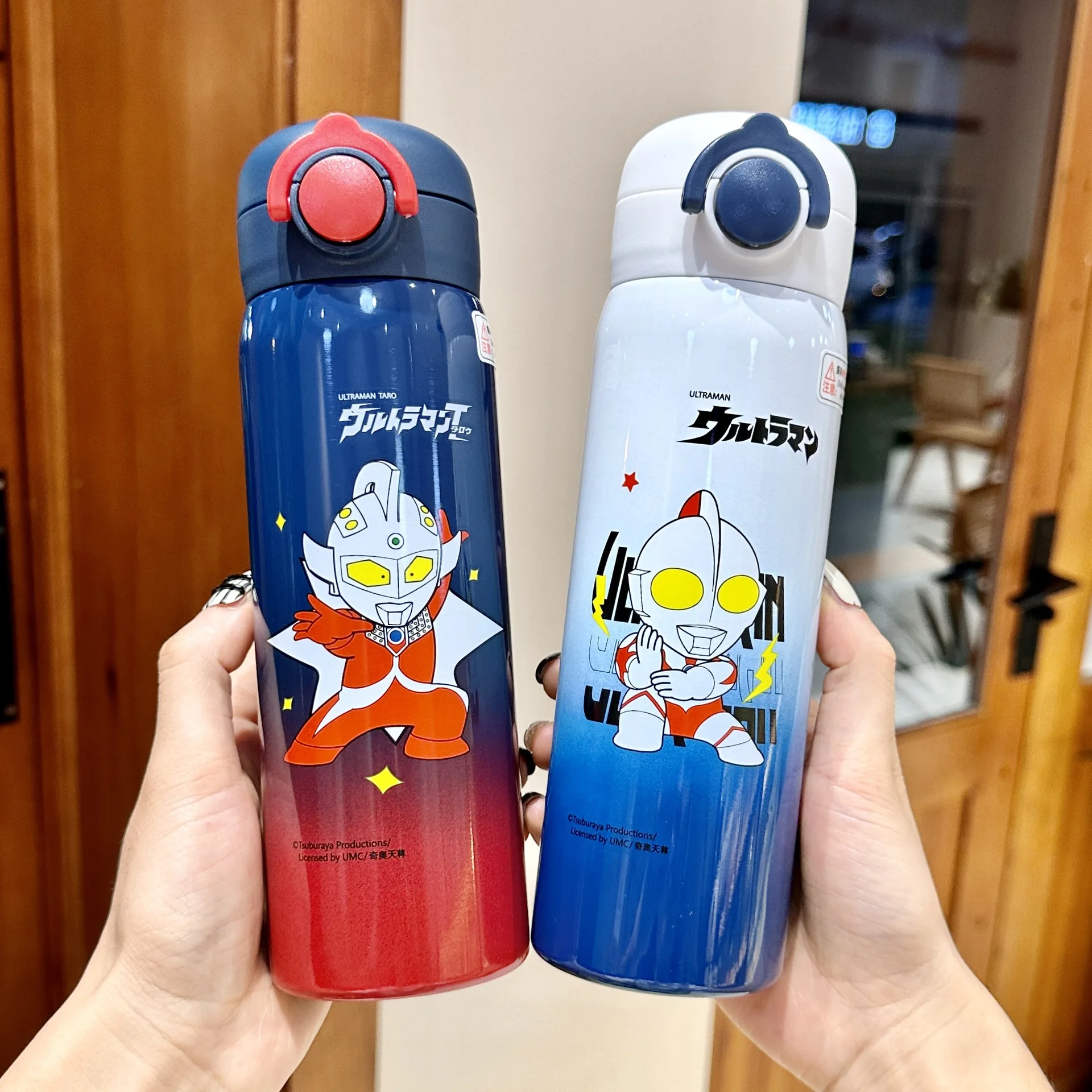 Детская забавная изолированная чашка для воды Ultraman из нержавеющей стали 316