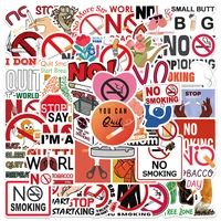 103050pcs world no tobacco day no smoking warning stickers guitar laptop motorcycle car phone classic toy cool decal sticker
