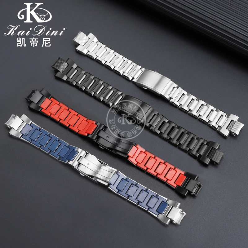 Фото Ремешок для часов из нержавеющей стали MTG-B3000, специально для Casio MTG-B3000, быстросъемный стальной ремешок для часов, мужской браслет, аксессуары. №3