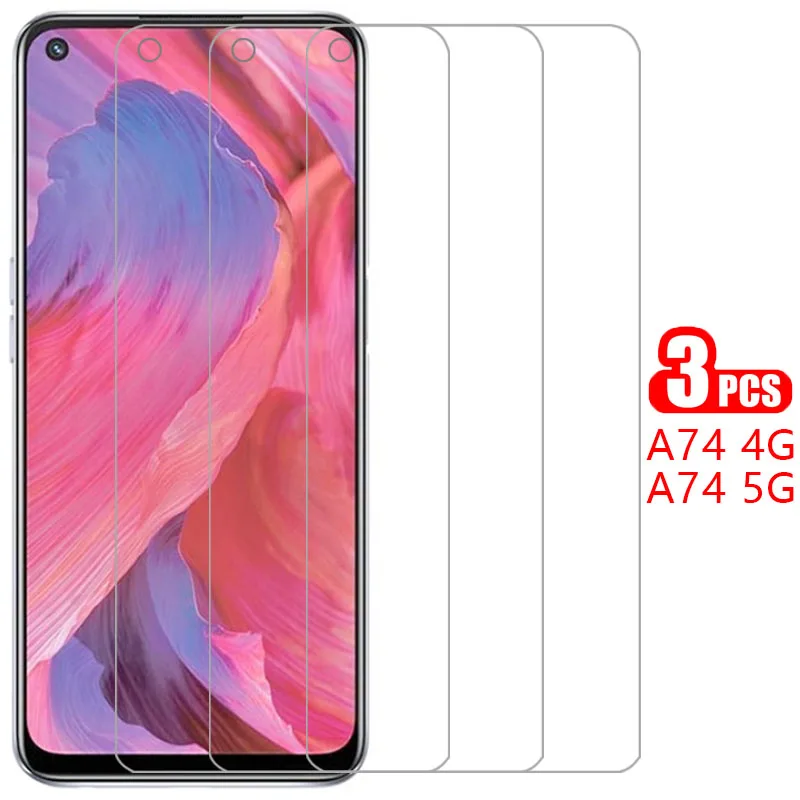 Защита экрана для oppo a74 4g 5g закаленное стекло на oppoa74 a 74 74a Защитная пленка 9h opo opp appo oppa opoa74 oppa74