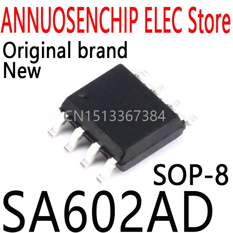 Новые и оригинальные SA602 SA602A SOP-8 SA602AD, 10 шт.