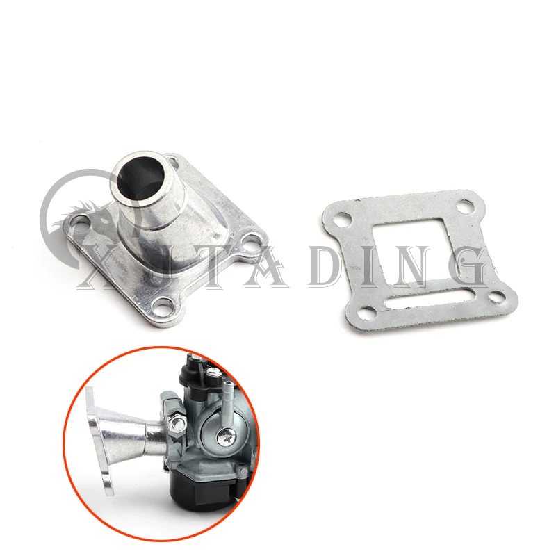 

Карбюратор гоночный для впускной трубы, прокладка трансферного интерфейса для 43cc 47cc 49cc, 2-тактного карманного велосипеда MiniMoto, квадроцикла