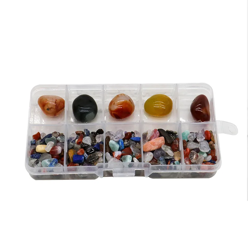 

Gold Home Decor Crystal Ore Specimen Halloween Decorati10 Kinds Of Mineral Raw Stones