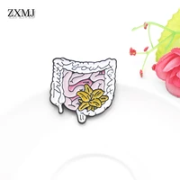 zxmj new human organs brooches popular heart lungs badges creative large intestine personality brooch jewelry accessories