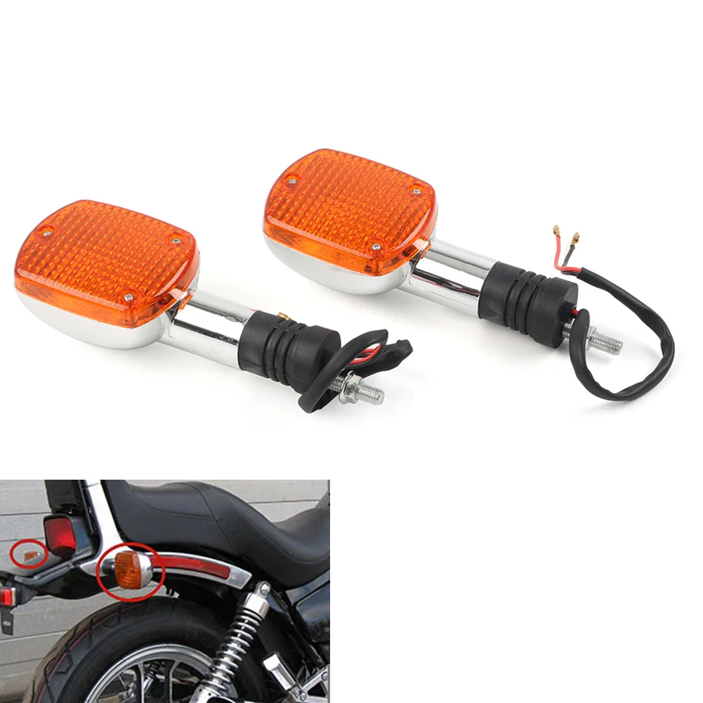 2 шт. мотоциклетные указатели поворота индикаторные лампы желтого цвета для Honda