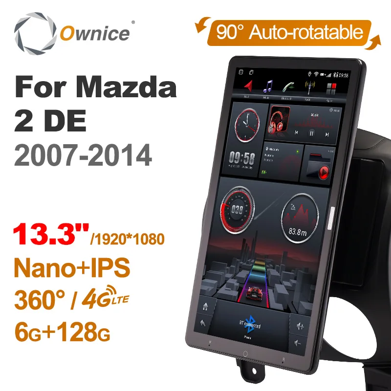 

Автомобильный радиоприемник TS10 Android 10,0 Ownice для Mazda 2 DE 2007-2014 с экраном 13,3 дюйма, без DVD, поддержка USB, быстрая зарядка, Nano 7862*1920