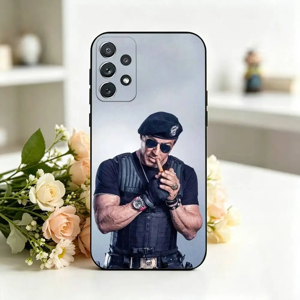 Фото Чехол для телефона First Blood S-Stallone Sly-Y, черный, силиконовый, мягкий, для Samsung S25, S24, S21, S22, S23, S30, Ultra, S20, Plus, FE, Lite. Подарок. №2