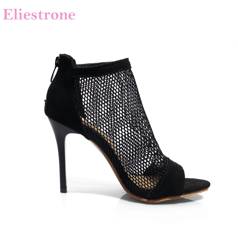 

Женские босоножки для стриптиза, черные босоножки на очень высоком тонком каблуке, большие размеры 10 43 46 48, лето