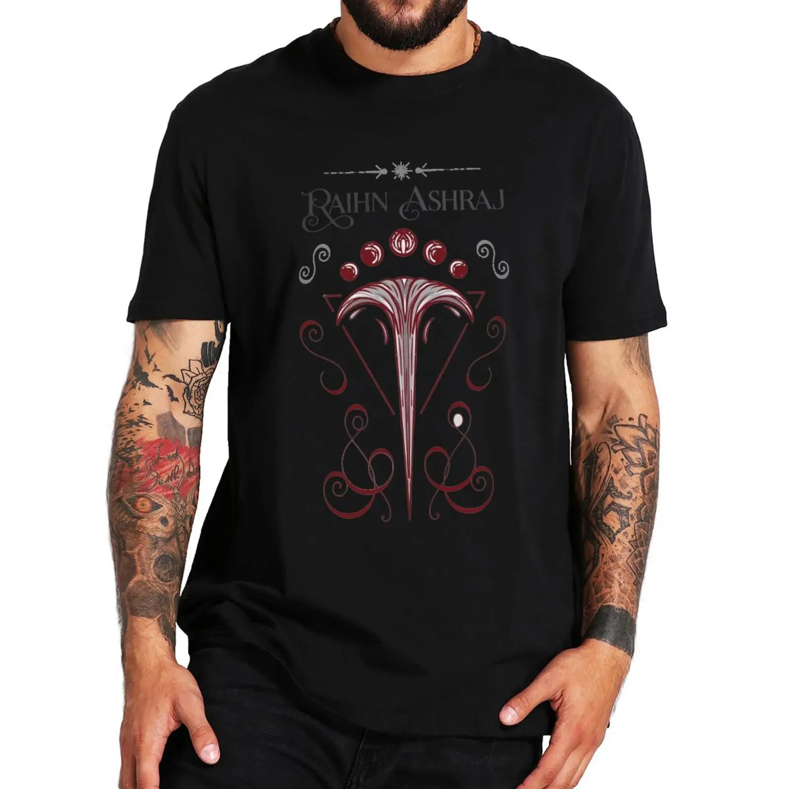

Raihn Ashraj T Shirt The Serpent and The Wings Of Night Book Fans Tee Tops O-neck Harajuku 100% Cotton Unisex T-shirts EU Size