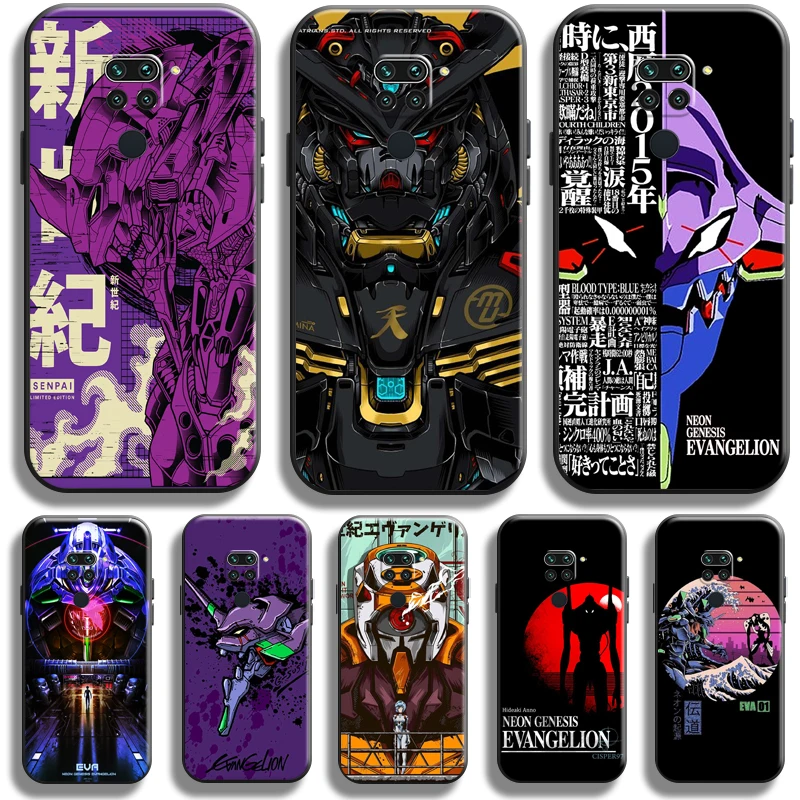 

Anime Neon Genesis Evangelion EVA For Xiaomi Redmi Note 9 Pro Redmi Note 9 9T 5G Phone Case Liquid Silicon Back Coque Funda