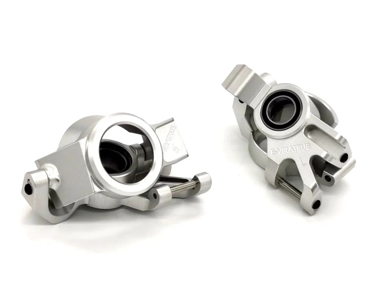 

GVM TRAXXAS X-MAXX 1/5 6S/8S 7075 # передний рулевой стакан из алюминиевого сплава + увеличенный подшипник C #7732 + #7737 Серебряный