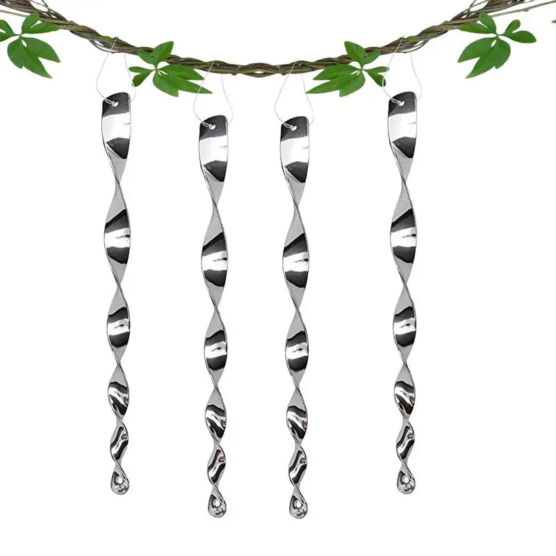 

Светоотражающая палочка для отпугивания птиц 4/8/12 шт., подвесные отпугивающие птицы ветряные колокольчики, пластиковые отпугивающие птицы винты, удобные для двора