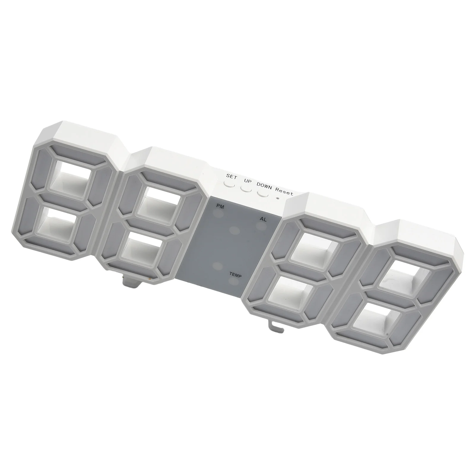 3D настенный светильник с питанием от USB светодиодные цифровые часы электронные