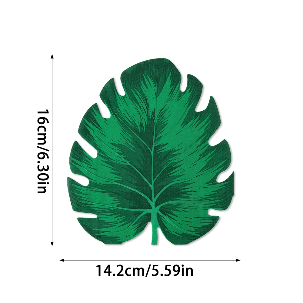 

20 Упаковок Одноразовых Бумажных Салфеток С Рисунком Пальмового Листа, Цветок Гибискуса