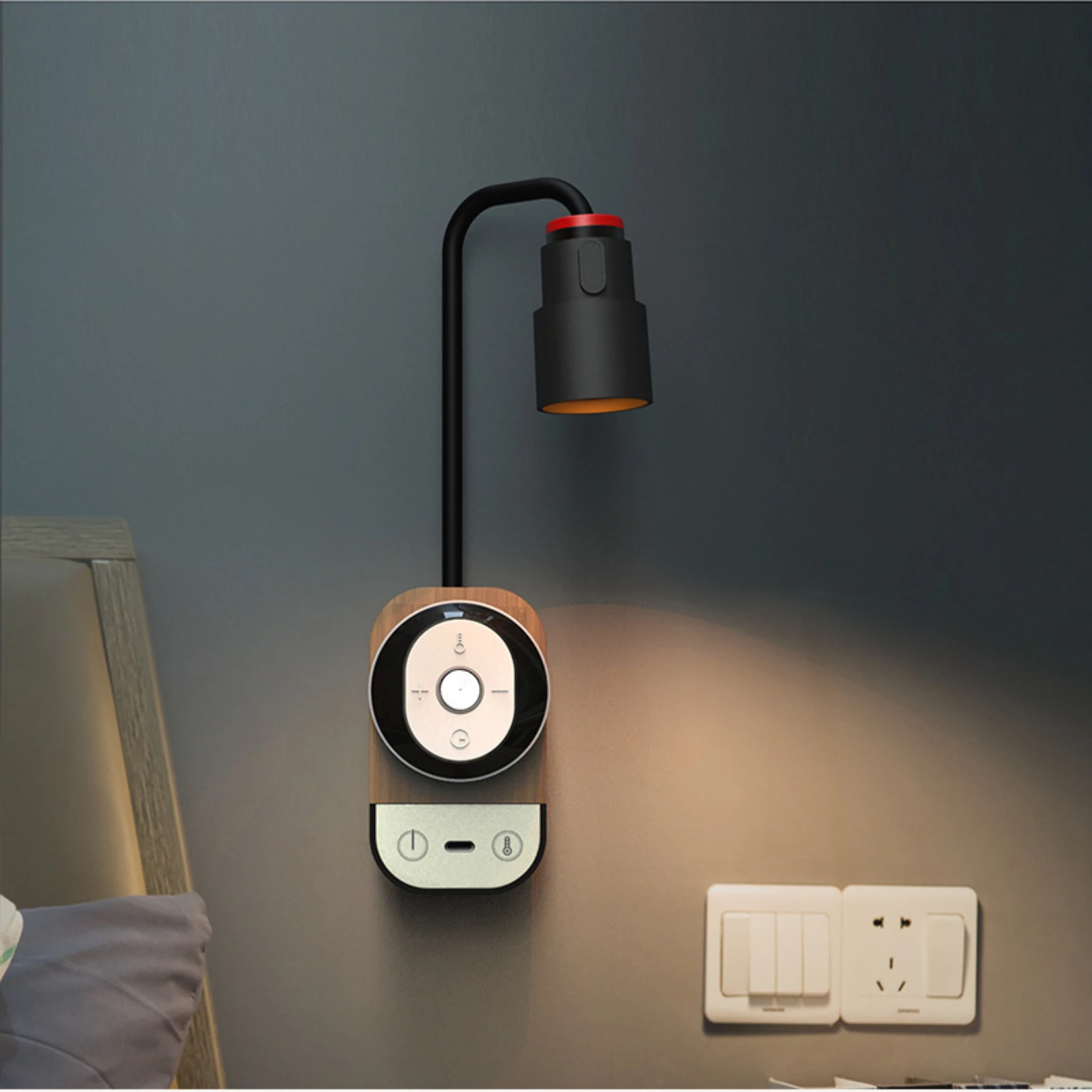 INS Led Multifunctional Charging Magnetic Suction Remote Control Wall Lamp Bedside Wall Aisle Student Dormitory Reading Lamp