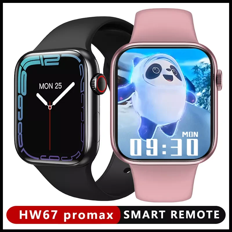 

Smart Watch HW67 Pro max NFC Smartwatch Blood Glucose Music Player Sleep Monitor Women Men Watches Series7 pk DT100 IWO13