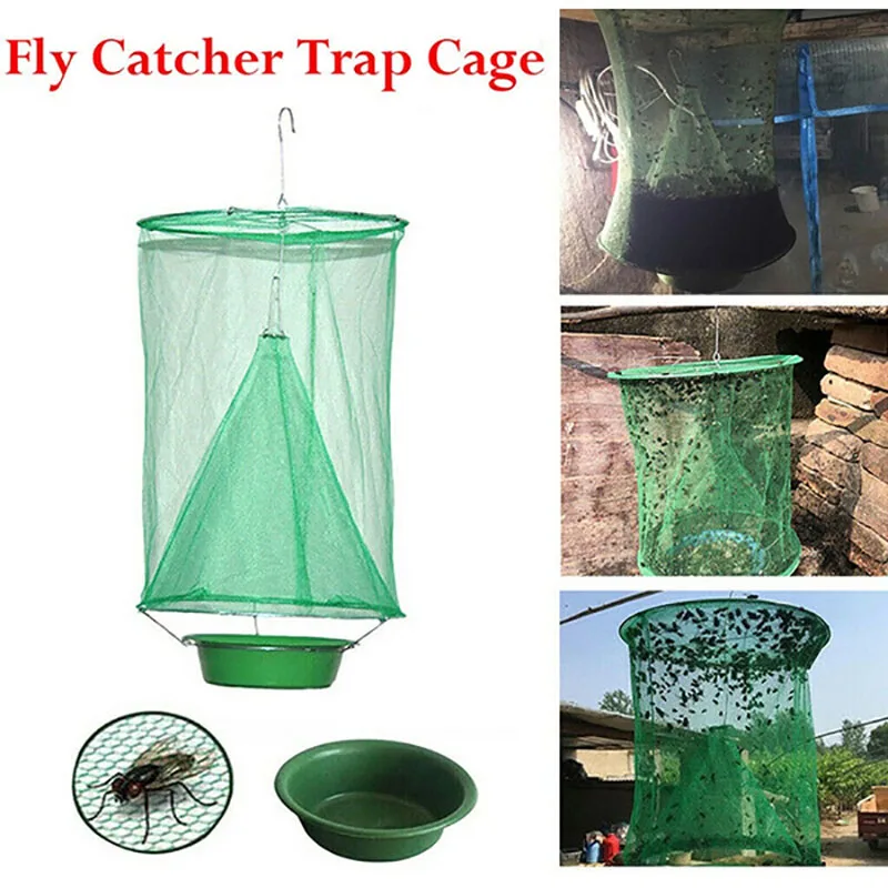 

Fly Trap Hanging Flycatcher Folding Net Summer Mosquito Fly Traps Bait Station Wasp Insect Bug Killer Flies Catcher Outdoor