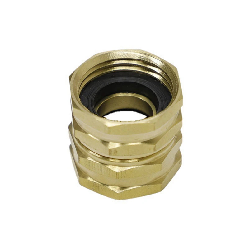 

Faucet Connector Garden Hose Plug And 3/4 Inch Water Connection Threaded Double Joint Garden Rubber Gaskets Fittings