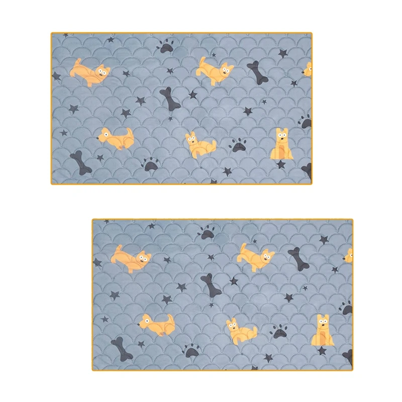 

2 Pcs Guinea Pig Cage Liners Absorbent Reusable Washable Guinea Pig Pee Pads Waterproof Hamster Bedding Puppy Easy To Use Grey