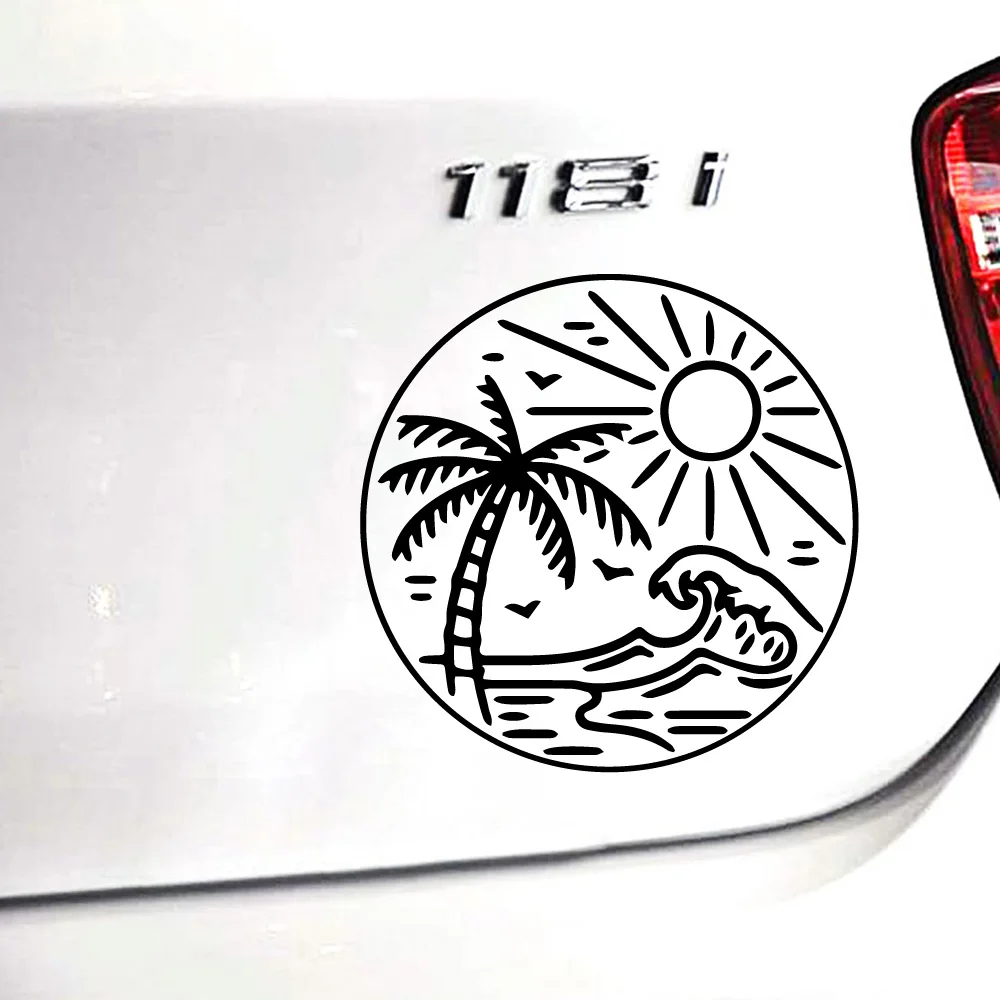 

Прямая поставка, Пляжная фотонаклейка для автомобиля, топливная крышка Ef для окна, автомобиля, кузова, наклейка, украшения для мотоцикла