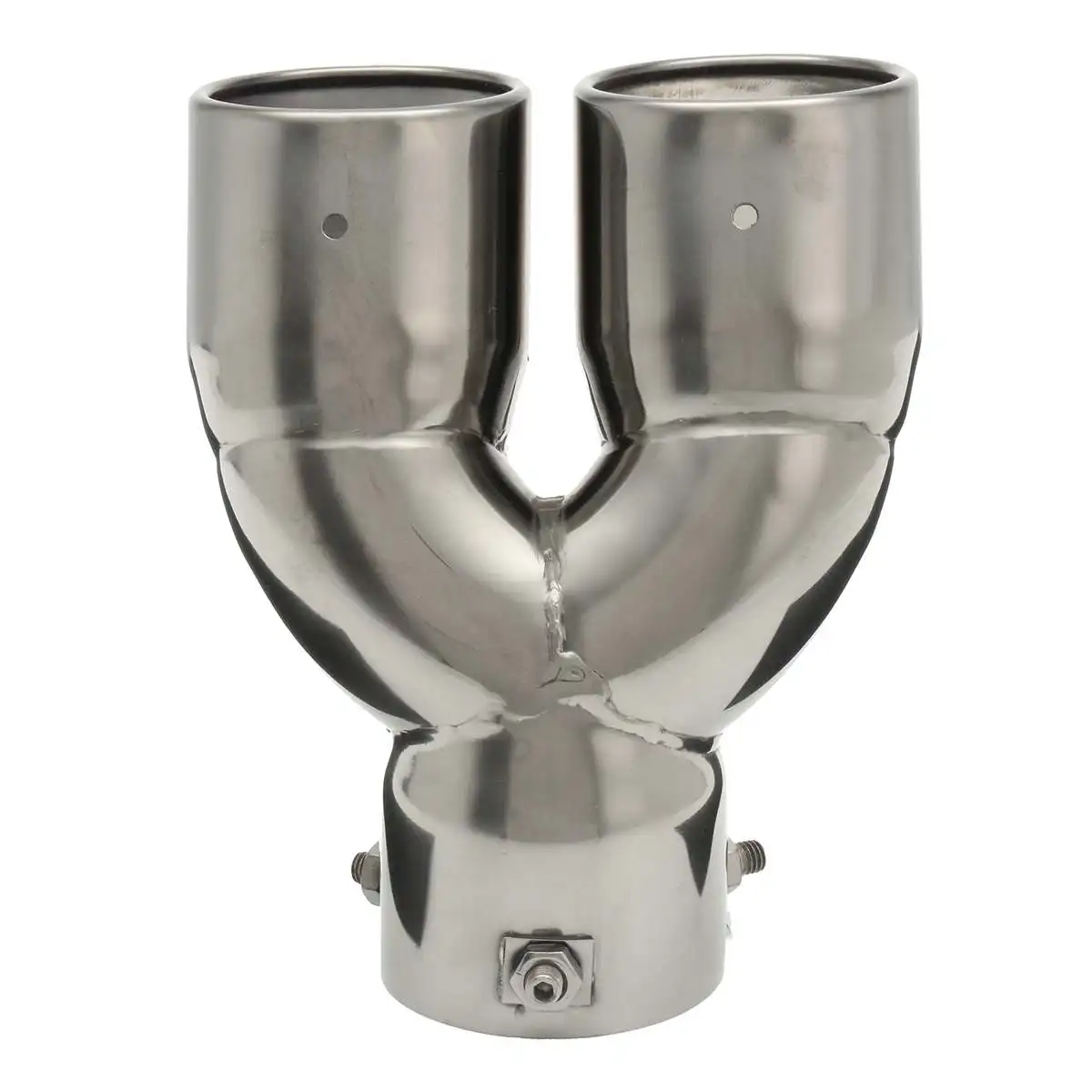 Универсальный 76 мм автомобильный глушитель Y-образной двойной выхлопной трубы с