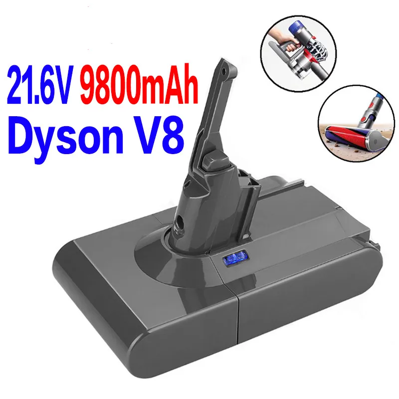

100% neue Hohe Qualität 21,6 V 12800mAh Li-Ion Akku Pack Für Dyson V8 Serie 9,8 Ah Freies verschiffen