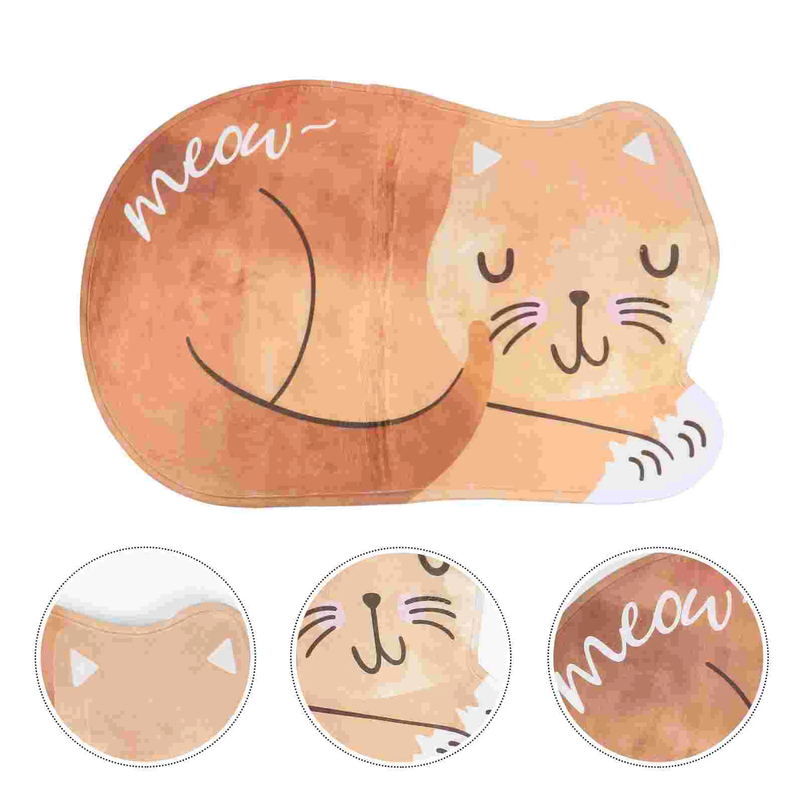 

Sliding Door Door Mat Cat Floor Rug Washable Door Mat Kitchen Rugs Front Door Rug Cat Rug Decorate Bathroom Carpet
