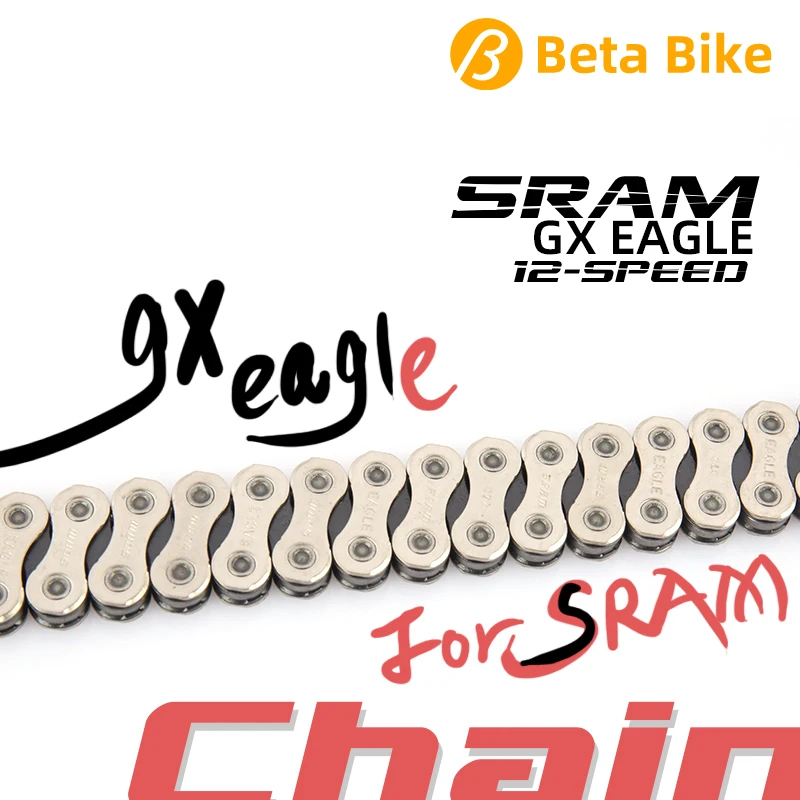 

SRAM GX EAGLE Chain 12 Speed MTB Bicycle 126 L Links with Power Lock Connector for 12s Cassette Freewheel