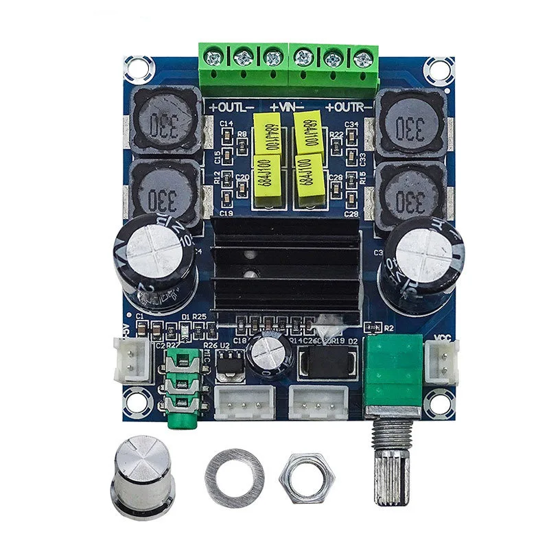 XH-M568 мощная плата цифрового аудиоусилителя TPA3116D2 усилителя динамика 50 Вт * 2