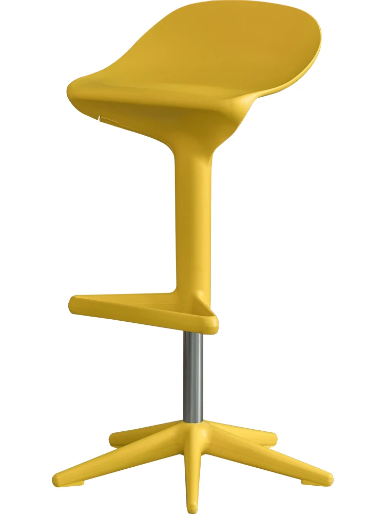 Nordic Soup Spoon Bar Chair Lift Backrest High Foot Stool Front Desk Modern Simple European Rotary |