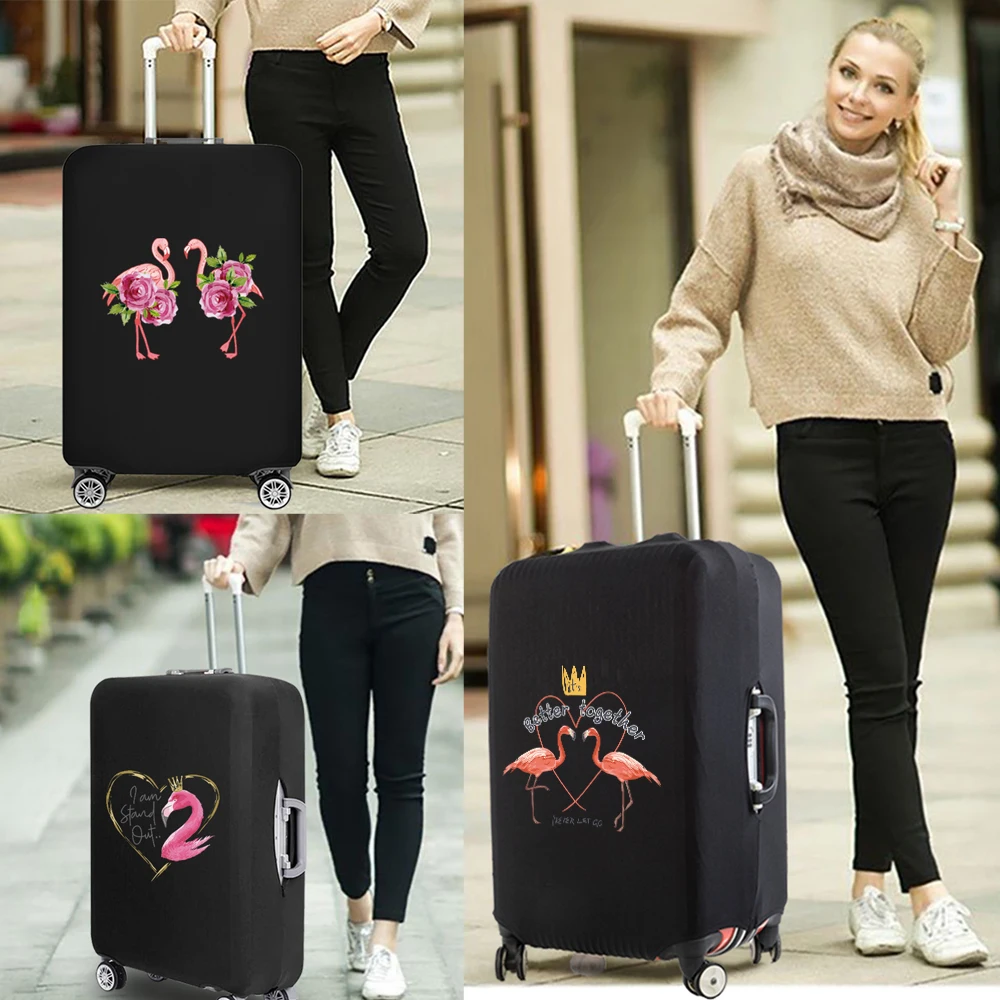 

Flamingo Luggage Thicker Elastic Protective Cover Case Travel Accessories Suitcase Dust Cover Apply for 18''-32'' Inches Trolley