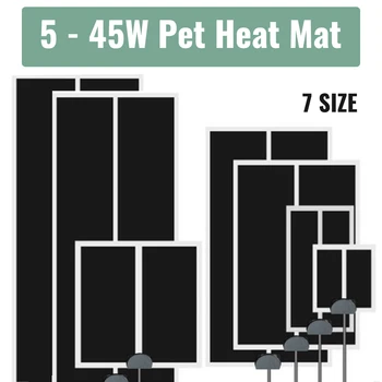 Pet Heat Mat Reptile Electric Blanket Warm Adjustable Temperature Controller Incubator Mat Tools Reptile Accessories 5-45W 1