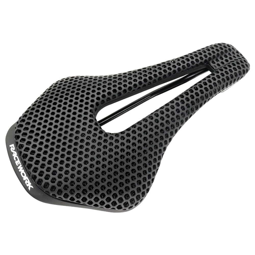 RACEWORK велосипедное седло с 3D принтом сверхлегкое полое углеродное волокно