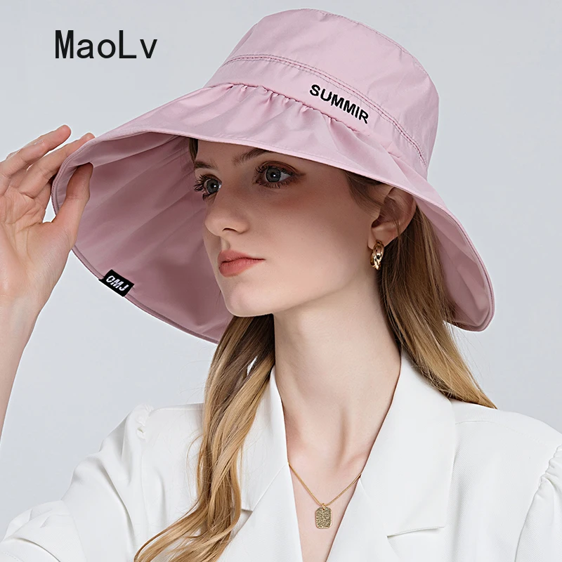 SUMMER Fashion Sun Hat UV Proof Visors for Women Female Ladies Adjustable Cap Outdoor Fishing Climbing Beach Face Protection Cap