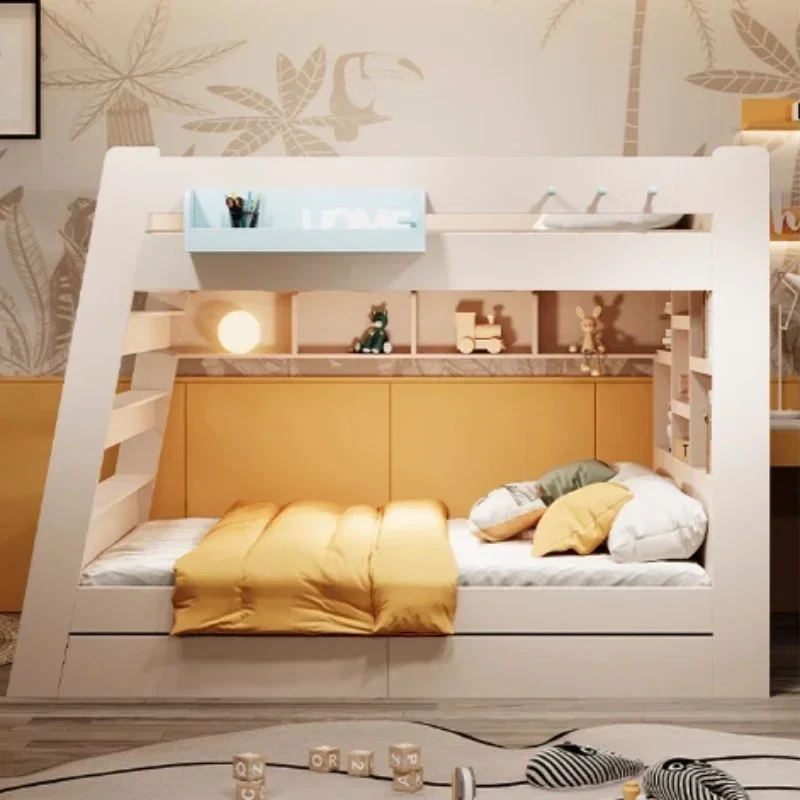 Детская двухъярусная кровать с рамкой в скандинавском стиле для гостиной