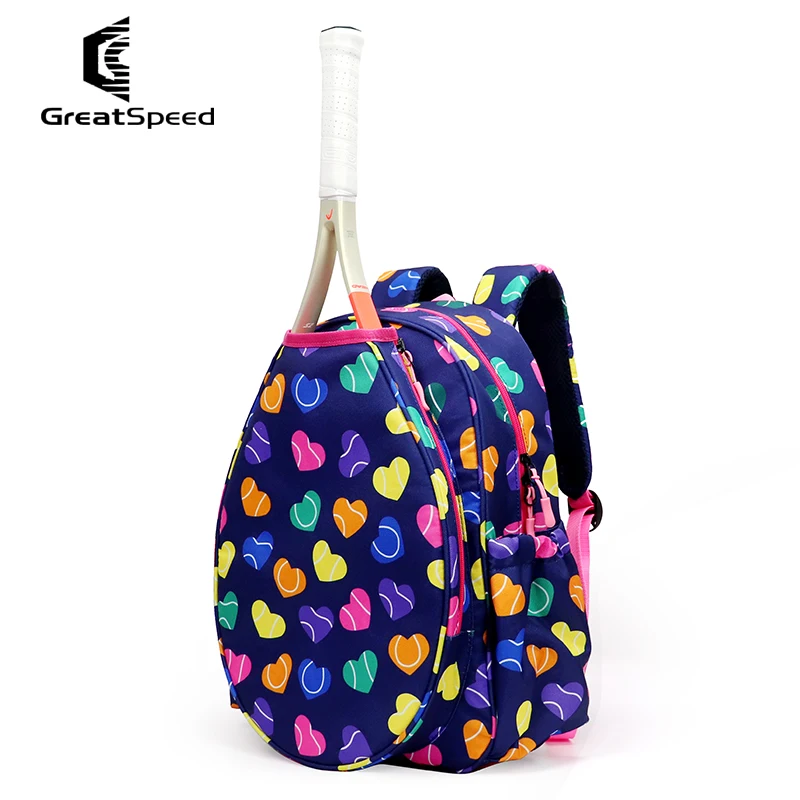 Greatspeed Racket Backpack for Adult Kids with Sneakers Compartment Sports Racquet Badminton Bags Padel Beach Tennis Sport Bag
