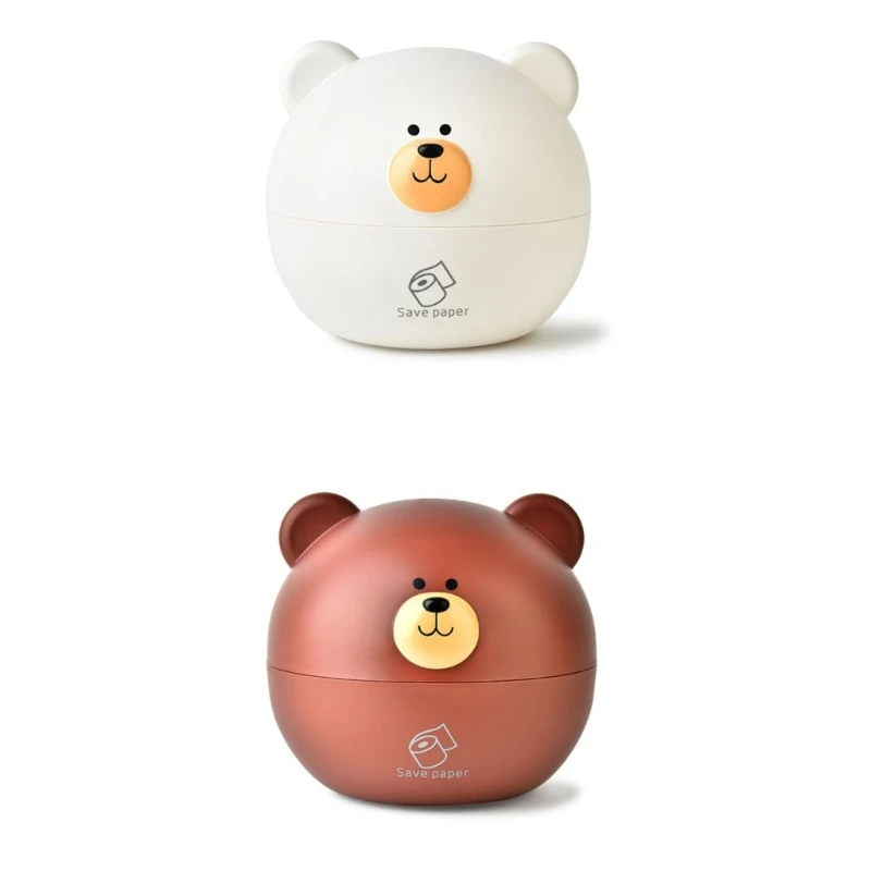 

Милая коробка для салфеток с мультяшным медведем, держатель для бумажных салфеток, диспенсер для хранения бумаги для автомобиля, дома, ванн...