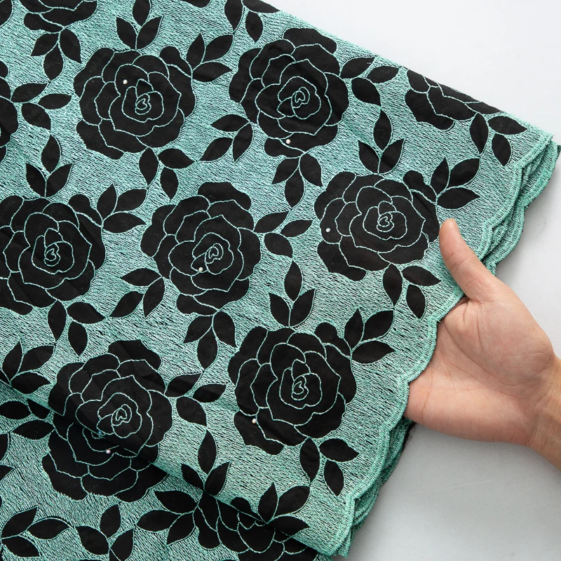 Африканская швейцарская вышивка Kalume кружевная ткань вуаль кружево в Швейцарии