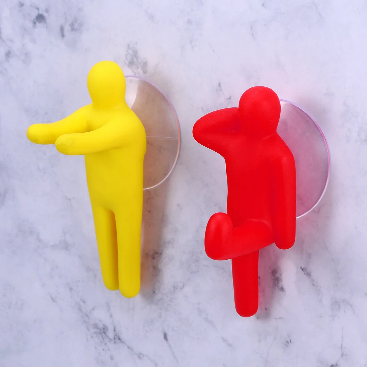 

6 Pcs Clothes Hanging Rack Stand Bathroom Hooks Holders Suction Cup Organizers Child Brush