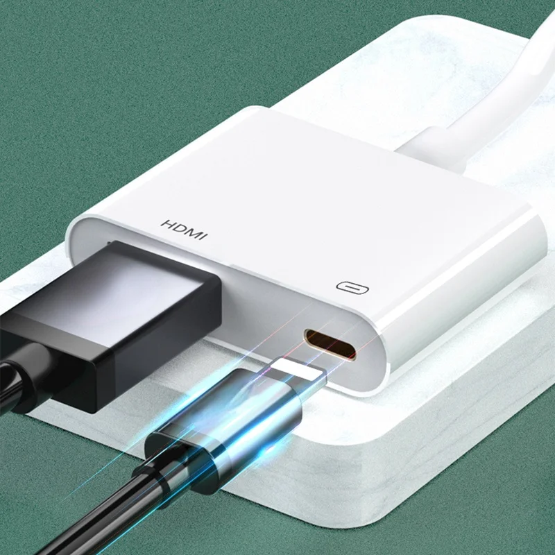 

Accessories for IPhone IPad To TV HD Plug Lightning To HDMI Converter Adapter Charging Select Phone 1080P Digital AV Adapter