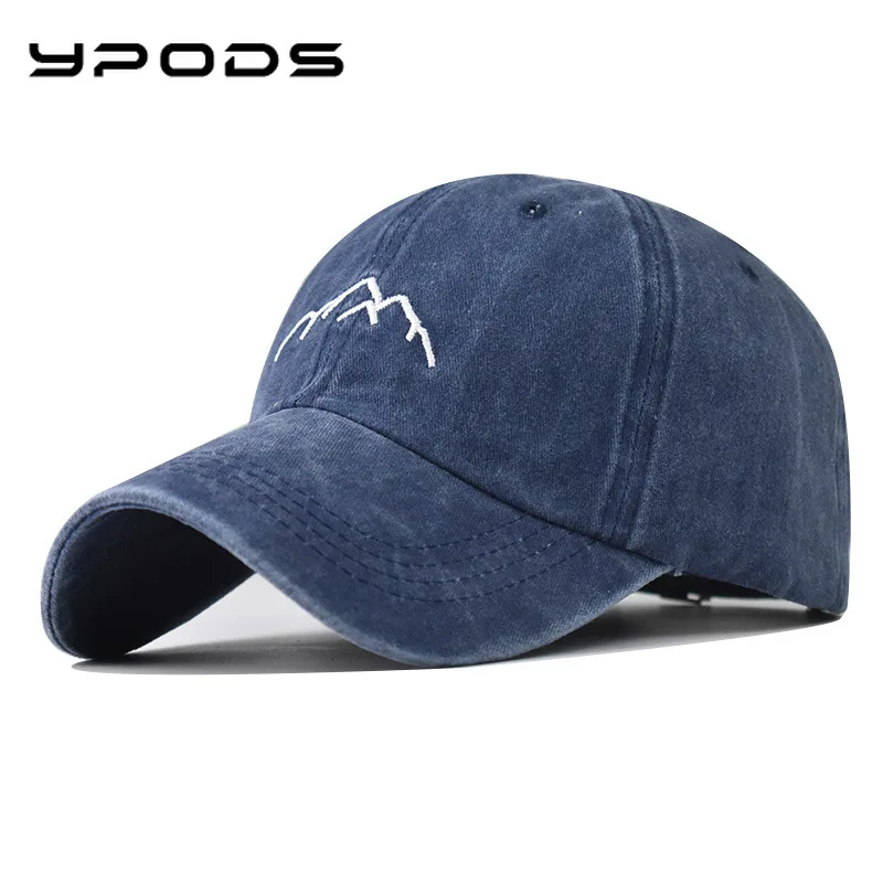 

Washed Cotton New Peak Embroidered Baseball Cap Washed and Made Old Peaked Cap Outdoor Sun Hat